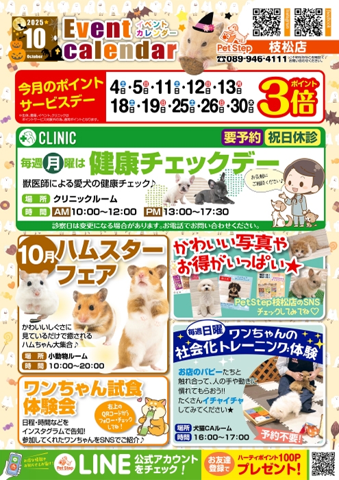 松山枝松店のイベント案内